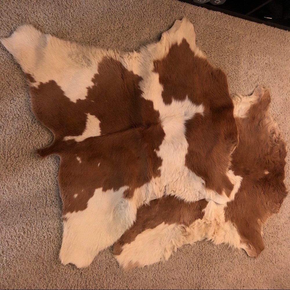 Brown cow hide